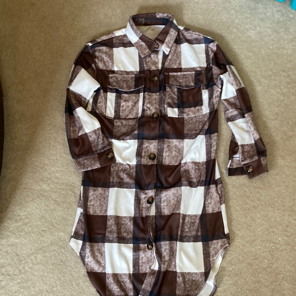Amazon Long Thin Shacket Looking Shirt